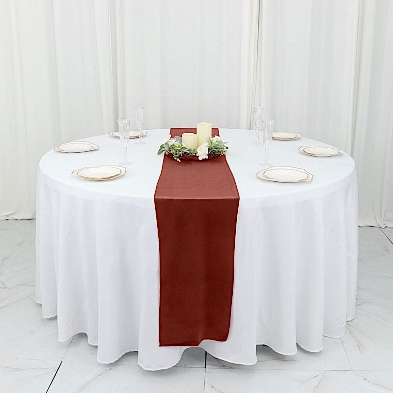 12"x107" Premium Velvet Table Runner Wedding Linens