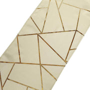 12"x108" Geometric Polyester Table Runner Wedding Linens