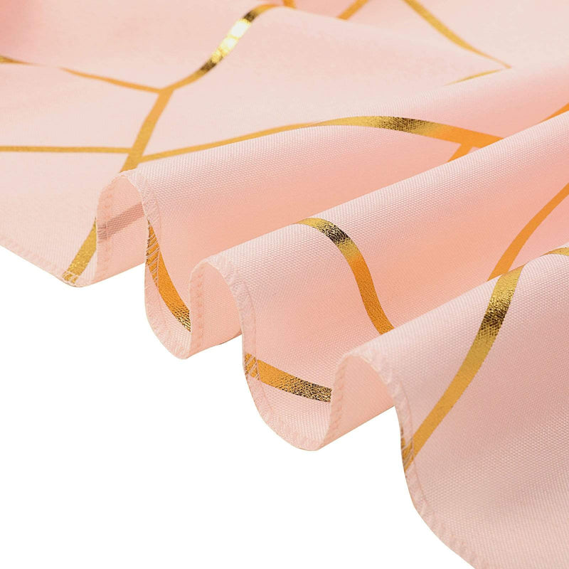 12"x108" Geometric Polyester Table Runner Wedding Linens