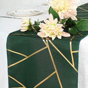 12"x108" Geometric Polyester Table Runner Wedding Linens