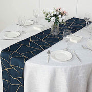 12"x108" Geometric Polyester Table Runner Wedding Linens