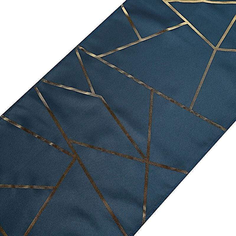 12"x108" Geometric Polyester Table Runner Wedding Linens