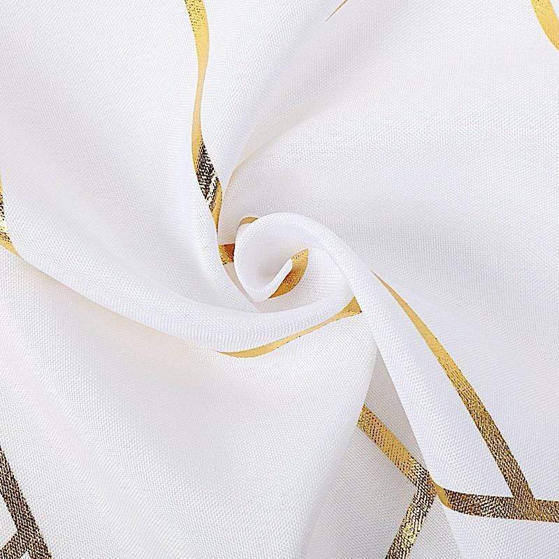 12"x108" Geometric Polyester Table Runner Wedding Linens
