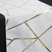 12"x108" Geometric Polyester Table Runner Wedding Linens