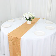 12"x108" Geometric Polyester Table Runner Wedding Linens