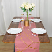 12"x108" Geometric Polyester Table Runner Wedding Linens