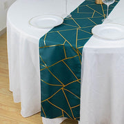 12"x108" Geometric Polyester Table Runner Wedding Linens