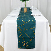 12"x108" Geometric Polyester Table Runner Wedding Linens