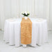 12"x108" Geometric Polyester Table Runner Wedding Linens RUN_FOIL_GOLD_G