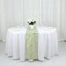 12"x108" Geometric Polyester Table Runner Wedding Linens RUN_FOIL_SAGE_G