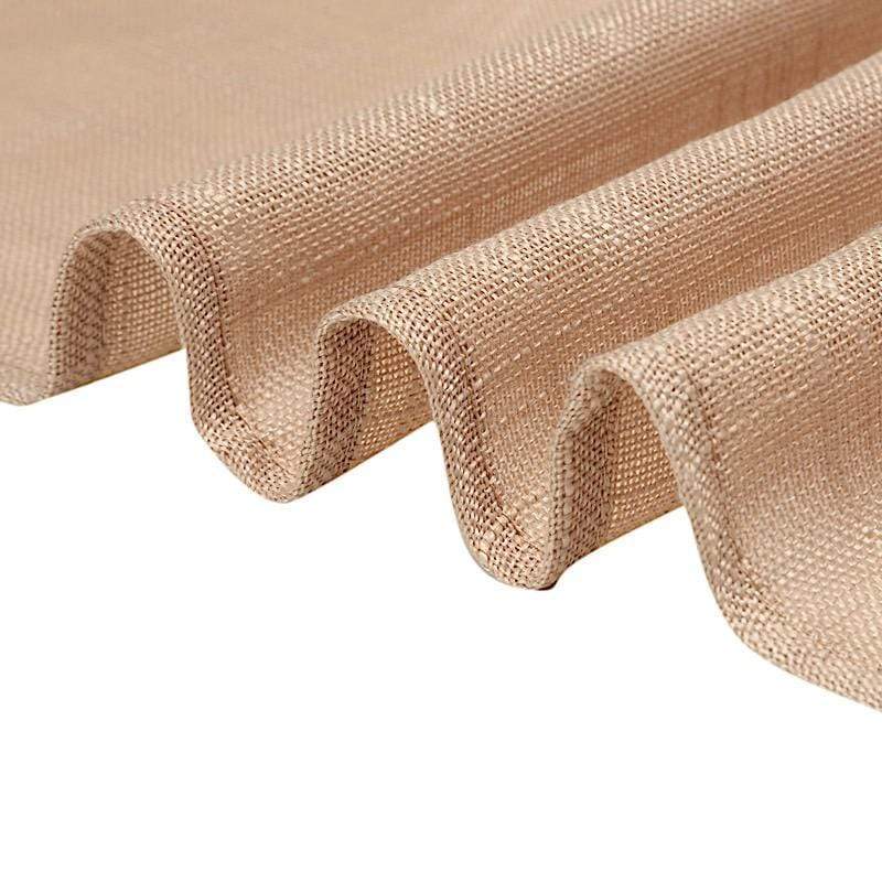 12"x108" Premium Faux Burlap Polyester Table Runner