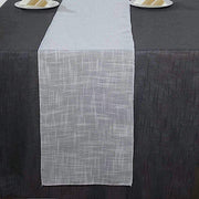 12"x108" Premium Faux Burlap Polyester Table Runner