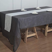 12"x108" Premium Faux Burlap Polyester Table Runner