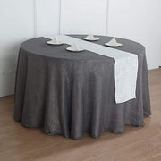 12"x108" Premium Faux Burlap Polyester Table Runner