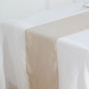 12"x108" Premium Faux Burlap Polyester Table Runner RUN_JUTE02_081
