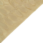 12"x108" Taffeta Table Runner with 3D Leaves Petals Design
