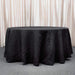 120" Accordion Crinkled Taffeta Round Tablecloth - Black TAB_ACRNK_120_BLK