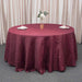 120" Accordion Crinkled Taffeta Round Tablecloth - Burgundy TAB_ACRNK_120_BURG