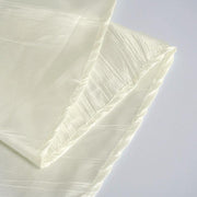 120" Accordion Crinkled Taffeta Round Tablecloth - Ivory TAB_ACRNK_120_IVR