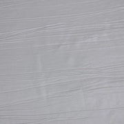 120" Accordion Crinkled Taffeta Round Tablecloth - Silver TAB_ACRNK_120_SILV