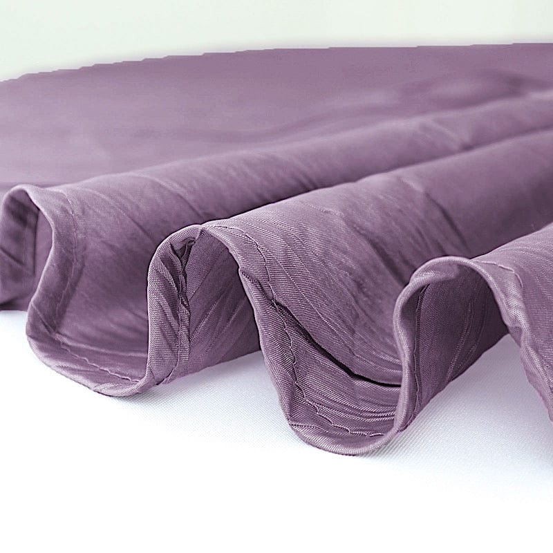 120" Accordion Crinkled Taffeta Round Tablecloth