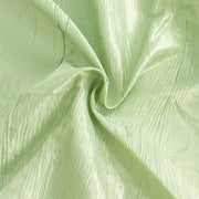 120" Accordion Crinkled Taffeta Round Tablecloth