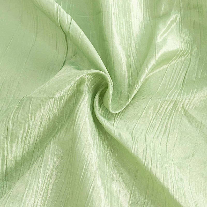 120" Accordion Crinkled Taffeta Round Tablecloth