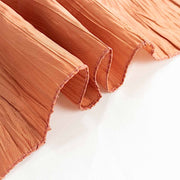 120" Accordion Crinkled Taffeta Round Tablecloth