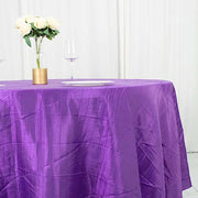 120" Accordion Crinkled Taffeta Round Tablecloth