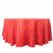 120" Accordion Crinkled Taffeta Round Tablecloth TAB_ACRNK_120_RED