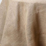 120" Burlap Round Tablecloth - Natural Brown TAB_JUTE_120_NAT