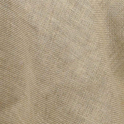 120" Burlap Round Tablecloth with Ruffled Edge - Natural Brown TAB_JUTE_RUF_120_NAT