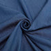 120" Faux Denim Polyester Round Tablecloth - Dark Blue TAB_DENM_120