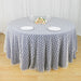 120" Floral Lace Polyester Round Tablecloth