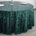 120" Large Payette Sequin Round Tablecloth - Hunter Green TAB_71_120_HUNT