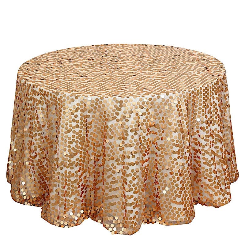 120" Large Payette Sequin Round Tablecloth