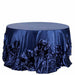 120" Large Roses Lamour Satin Round Tablecloth