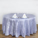 120" Pintuck Round Tablecloth Wedding Party Table Linens - Lavender TAB_PTK120_LAV