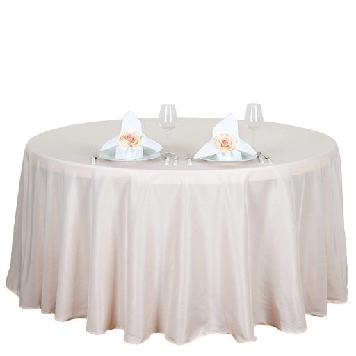 120" Polyester Round Tablecloth Wedding Party Table Linens