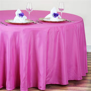 120" Polyester Round Tablecloth Wedding Party Table Linens