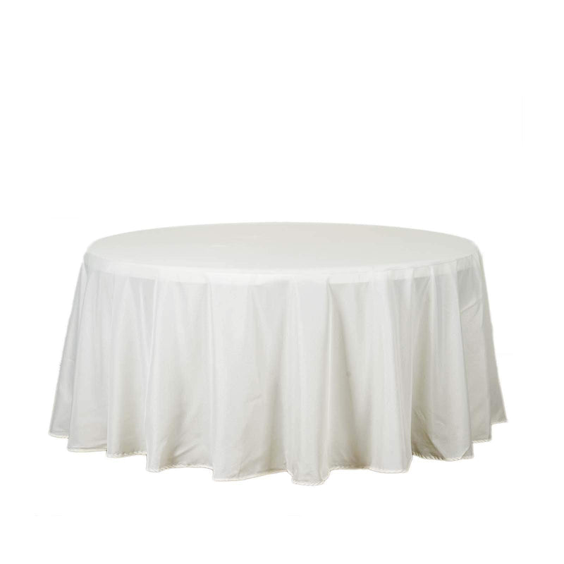 120" Polyester Round Tablecloth Wedding Party Table Linens