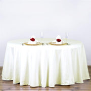 120" Polyester Round Tablecloth Wedding Party Table Linens