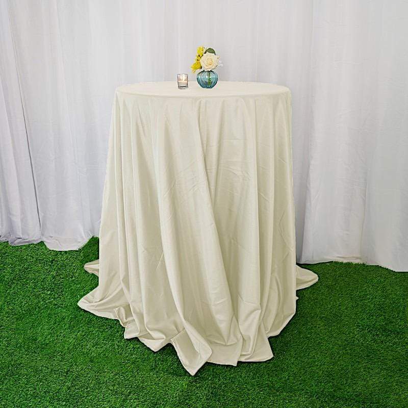 120" Polyester Round Tablecloth Wedding Party Table Linens