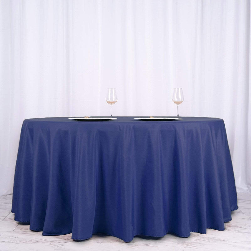 120" Polyester Round Tablecloth Wedding Party Table Linens