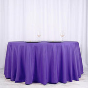 120" Polyester Round Tablecloth Wedding Party Table Linens