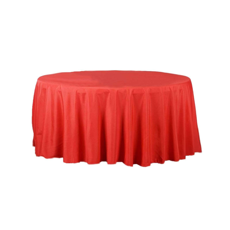 120" Polyester Round Tablecloth Wedding Party Table Linens