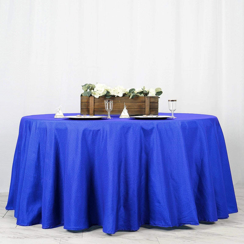 120" Polyester Round Tablecloth Wedding Party Table Linens