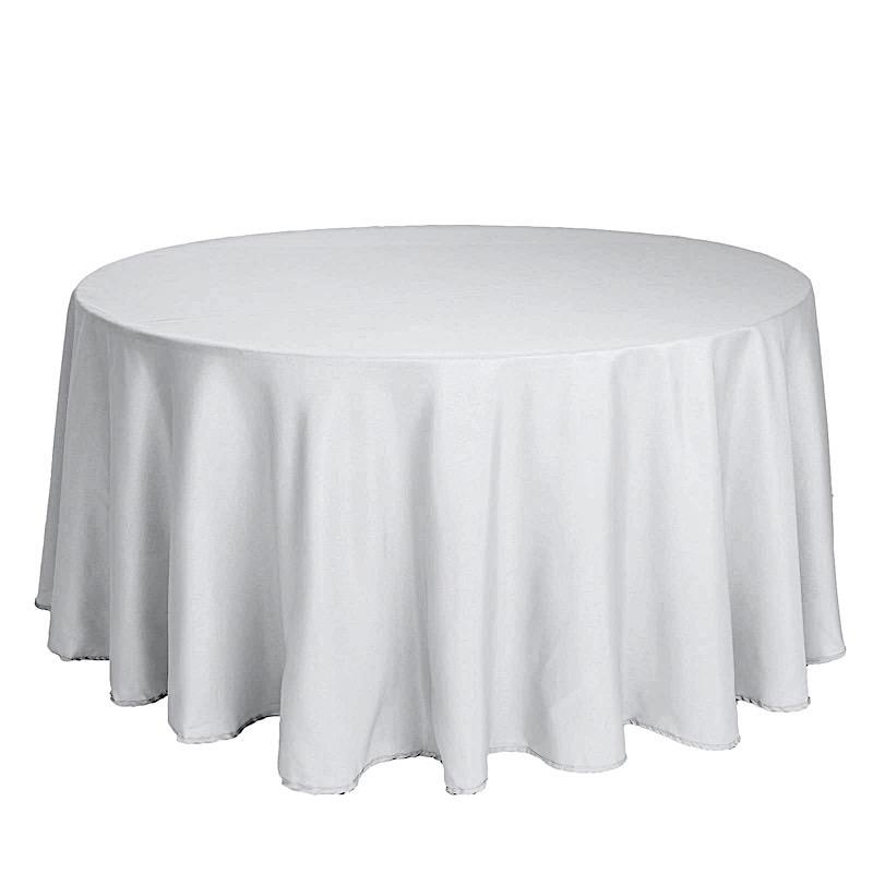120" Polyester Round Tablecloth Wedding Party Table Linens