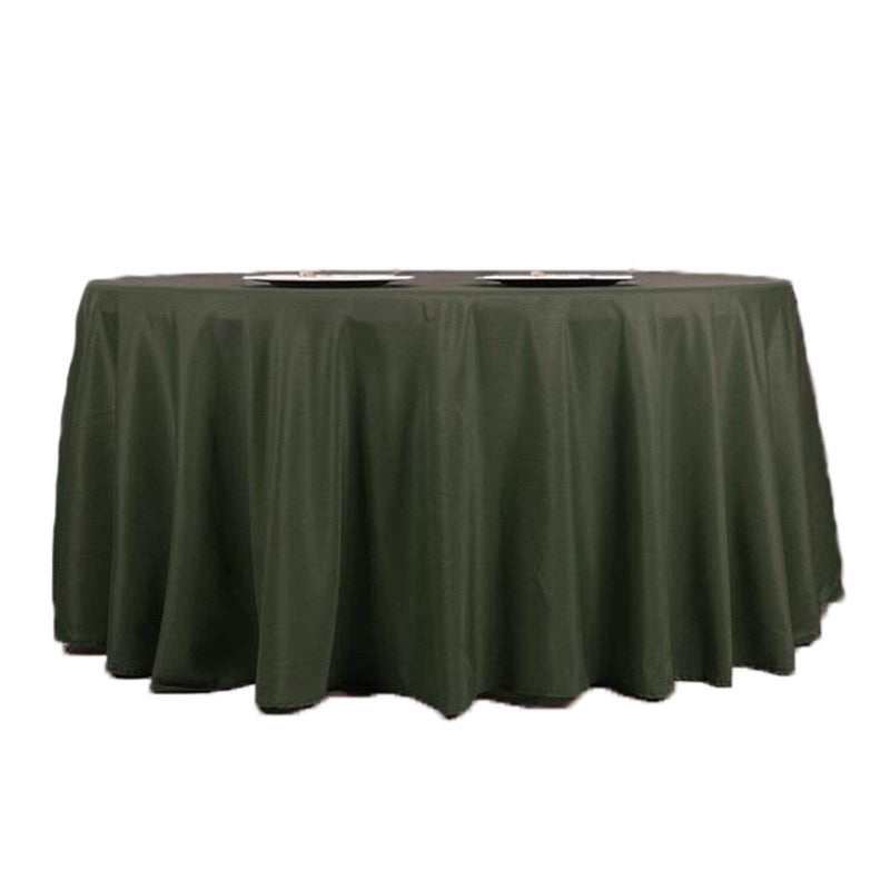 120" Polyester Round Tablecloth Wedding Party Table Linens