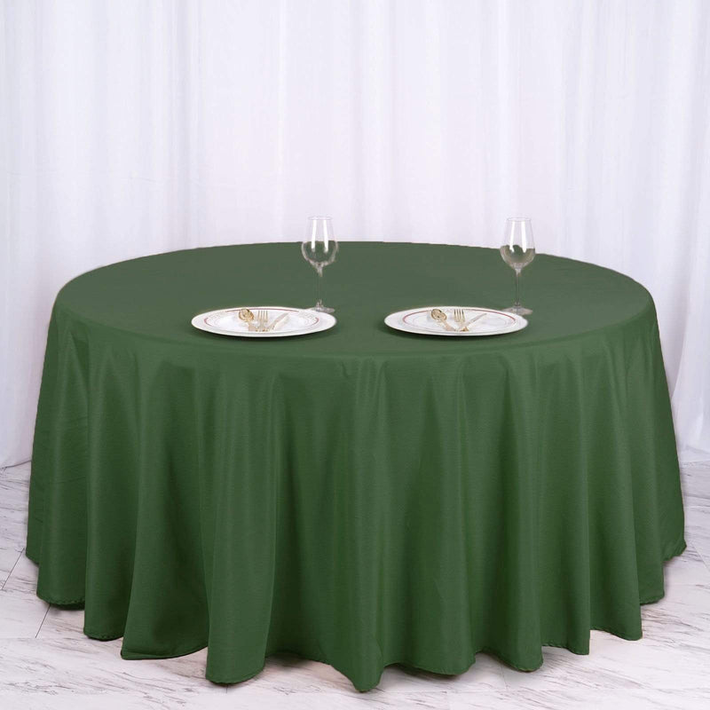 120" Polyester Round Tablecloth Wedding Party Table Linens